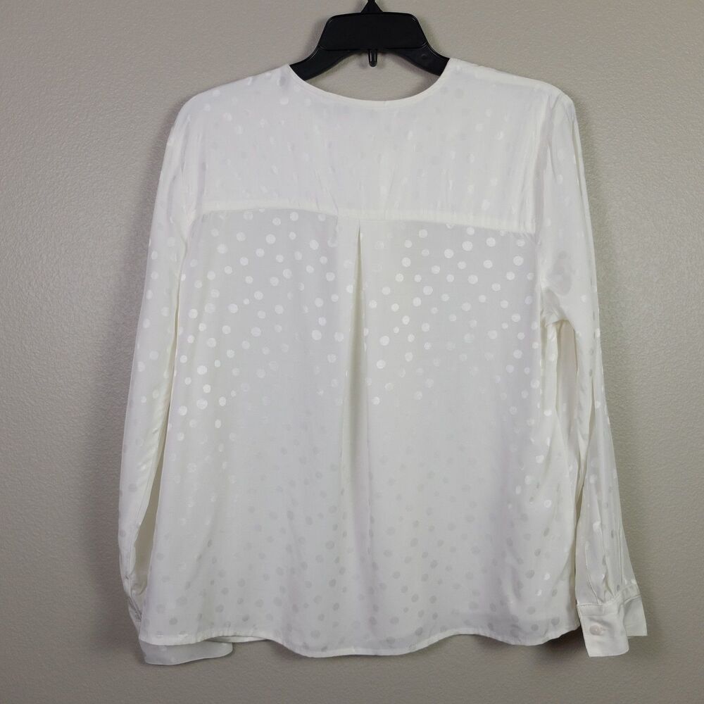 Liverpool Los Angeles Porcelain Dot Popover Woven Blouse Size S NWT - Picture 12 of 12